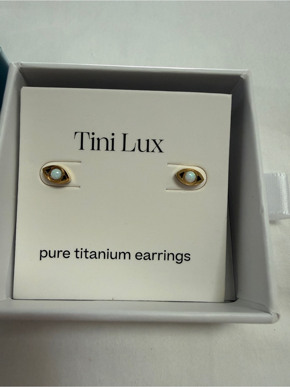 Tini Lux Pure Titanium Earrings, Mati Studs